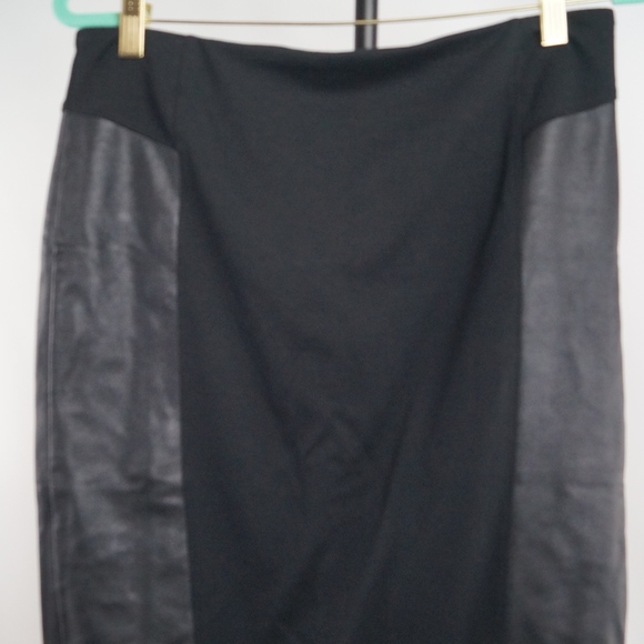 14th & Union Faux Leather Pencil Skirt - Picture 1 of 3